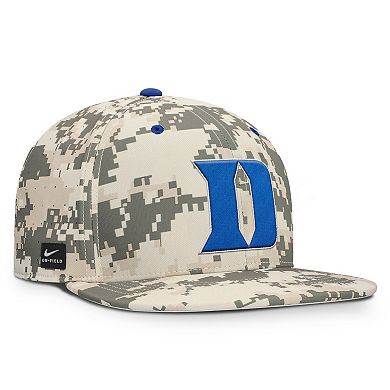 Men's Nike Digital Camo Duke Blue Devils 2025 Dugout True Performance Fitted Hat