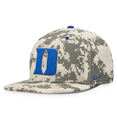 Men's Nike Digital Camo Duke Blue Devils 2025 Dugout True Performance Fitted Hat