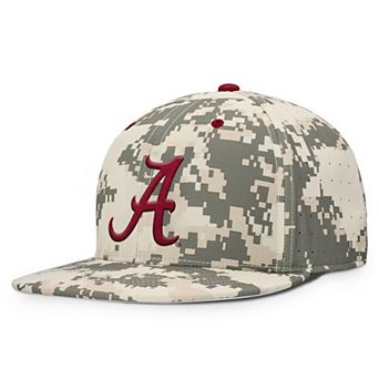 Men's Nike Digital Camo Alabama Crimson Tide 2025 Dugout True Performance Fitted Hat