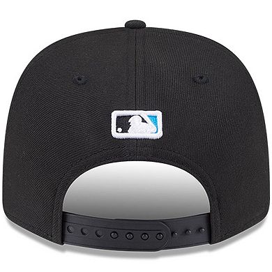 Men's New Era Black Miami Marlins Player Replica 9SEVENTY Adjustable Hat