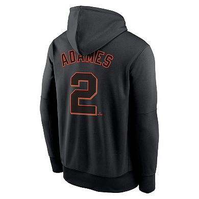 Men's Nike Willy Adames Black San Francisco Giants Name & Number Performance Pullover Hoodie