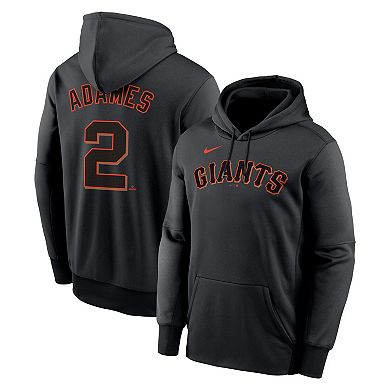 Men's Nike Willy Adames Black San Francisco Giants Name & Number Performance Pullover Hoodie