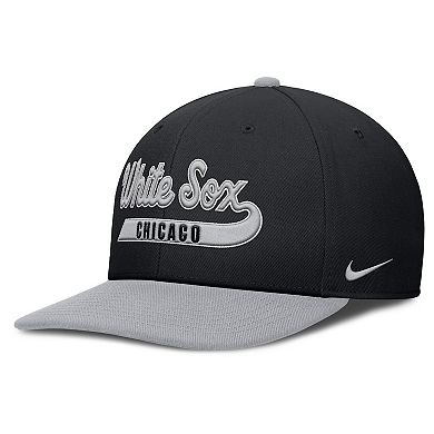 Men's Nike Black/Gray Chicago White Sox Pro Performance Snapback Hat