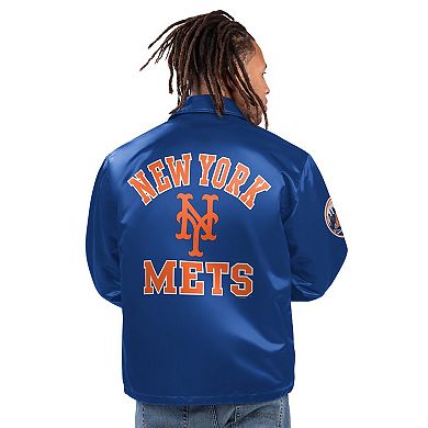 Men's Starter Royal New York Mets Full-Snap Jacket