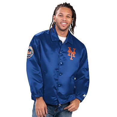 Men's Starter Royal New York Mets Full-Snap Jacket