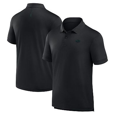 Men's Fanatics Black New York Jets Front Office Move Mono Polo