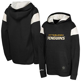 Youth Black Pittsburgh Penguins Thermal Lightweight Pullover Hoodie