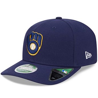 Men's New Era Navy Milwaukee Brewers Player Replica 9SEVENTY Adjustable Hat