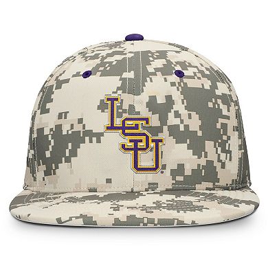 Men's Nike Digital Camo LSU Tigers 2025 Dugout True Performance Fitted Hat