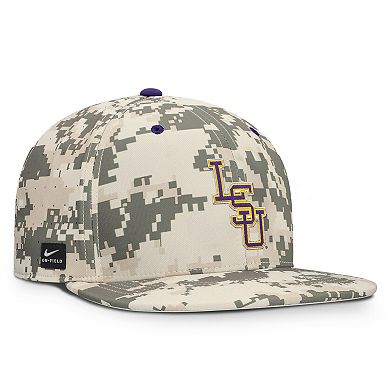 Men's Nike Digital Camo LSU Tigers 2025 Dugout True Performance Fitted Hat