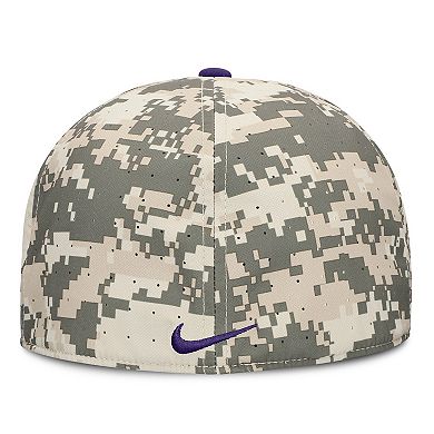 Men's Nike Digital Camo LSU Tigers 2025 Dugout True Performance Fitted Hat