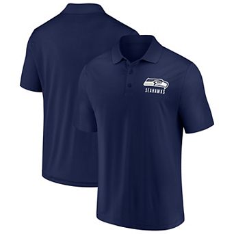 Men's Fanatics College Navy Seattle Seahawks Lockup Polo