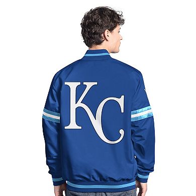 Men's Starter Royal Kansas City Royals Scout Full-Snap Varsity Jacket
