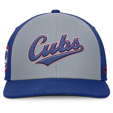 Men's Nike Gray/Royal Chicago Cubs Pro Performance Snapback Hat