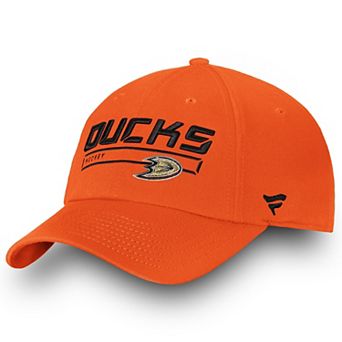 Men's Fanatics Orange Anaheim Ducks Authentic Pro Rinkside Fundamental Adjustable Hat