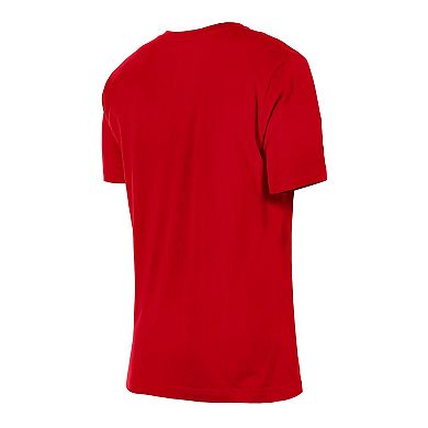 Women's New Era Red Washington Capitals Glam Game Floral T-Shirt