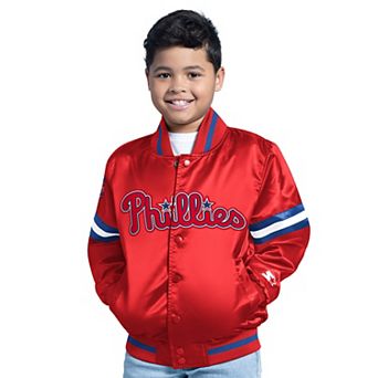 Youth��Starter Red Philadelphia Phillies Scrimmage Full-Snap Varsity Jacket