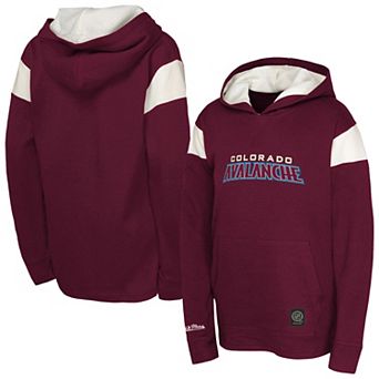 Youth Burgundy Colorado Avalanche Thermal Lightweight Pullover Hoodie