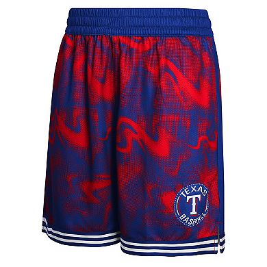 Youth Royal/Red Texas Rangers Outfielder Shorts