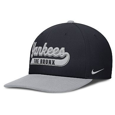 Men's Nike Navy/Gray New York Yankees Pro Performance Snapback Hat