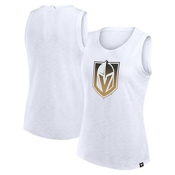 Women's Fanatics White Vegas Golden Knights Slub Tank Top