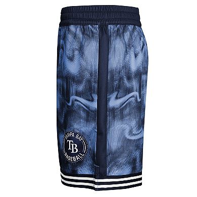 Youth Navy/Light Blue Tampa Bay Rays Outfielder Shorts