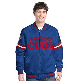 Men's Starter Royal Chicago Cubs Scout Full-Snap Varsity Jacket