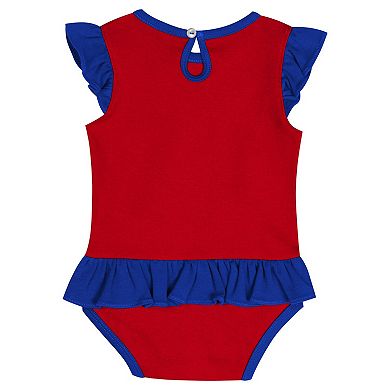 "Newborn Red Philadelphia Phillies Fan Cheer Bodysuit, Bib & Bootie Set"
