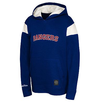 Youth Navy New York Rangers Thermal Lightweight Pullover Hoodie