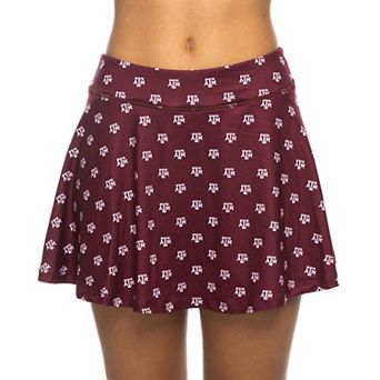 Women's ZooZatz Maroon Texas A&M Aggies All-Over Print Flowy Skort
