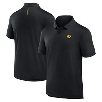 Men's Fanatics Black Pittsburgh Steelers Front Office Move Mono Polo