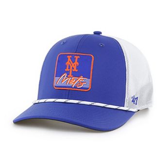 Men's '47 Royal/White New York Mets Scratch Adjustable Trucker Hat