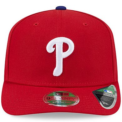 Men's New Era Red Philadelphia Phillies Player Replica 9SEVENTY Adjustable Hat