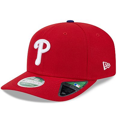 Men's New Era Red Philadelphia Phillies Player Replica 9SEVENTY Adjustable Hat