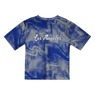 Preschool Gray Los Angeles Dodgers Hitter Infielder 2-Piece Set