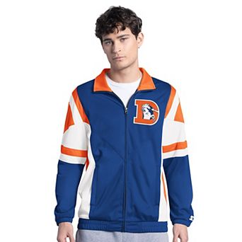 Men's Starter Blue Denver Broncos Contender Vintage Logo Full-Zip Track Jacket