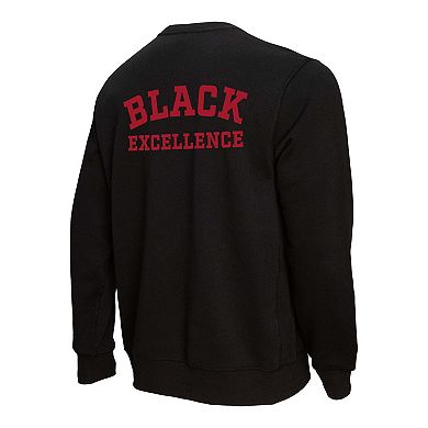 Unisex Mitchell & Ness Black San Francisco 49ers Black Excellence Collection Icon Pullover Sweatshirt