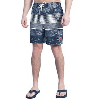 Men's G-III Sports by Carl Banks Navy/Gray Houston Texans Horizon Volley Swim Shorts