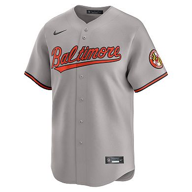 Men's Nike Gray Baltimore Orioles Road Limited Jersey