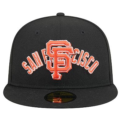 Men's New Era Black San Francisco Giants Overlap 59FIFTY Fitted Hat
