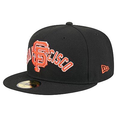 Men's New Era Black San Francisco Giants Overlap 59FIFTY Fitted Hat