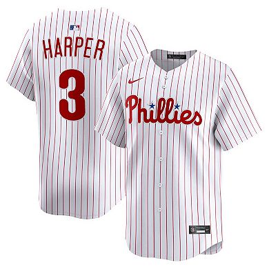 Men's Nike Bryce Harper White Philadelphia Phillies Home Limited Player Jersey