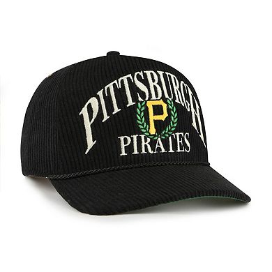 Men's '47 Black Pittsburgh Pirates Pitchout Rope Hitch Adjustable Hat