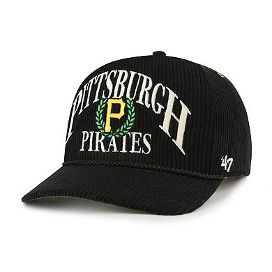 Men's '47 Black Pittsburgh Pirates Pitchout Rope Hitch Adjustable Hat