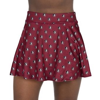 Women's ZooZatz Garnet Florida State Seminoles All-Over Print Flowy Skort