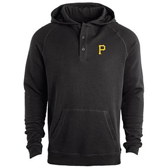 Men's Dunbrooke Black Pittsburgh Pirates Montana Lightweight Raglan Pullover Hoodie