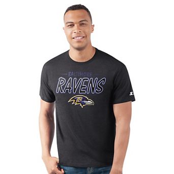 Men's Starter Black Baltimore Ravens Prime Time T-Shirt