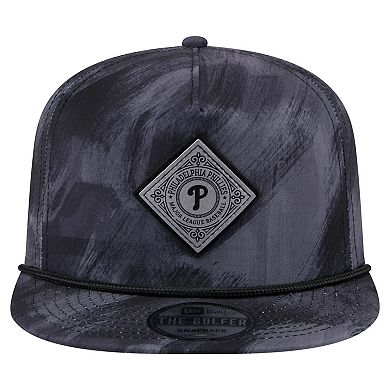Men's New Era Navy Philadelphia Phillies Printed Golfer Snapback Hat