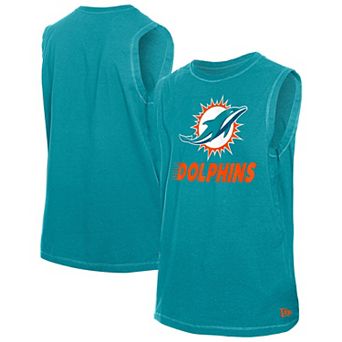Men's New Era Aqua Miami Dolphins Leisure Collection Tank Top