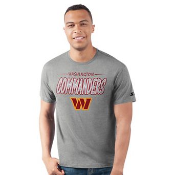 Men's Starter Heather Gray Washington Commanders Prime Time T-Shirt